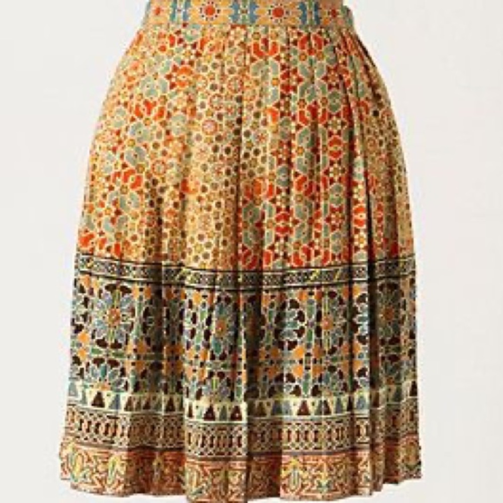 Anthropologie Tanvi Kedia Rotational Symmetry Skirt